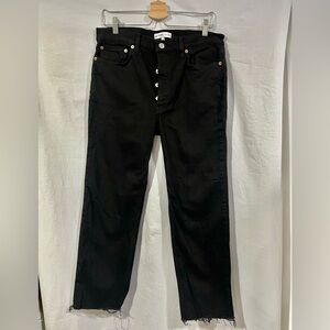 Re/Done Black Ankle Jeans